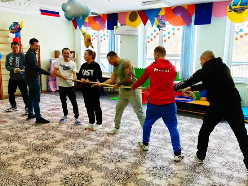 Спортивное развлечение к 23 февраля в группе № 10