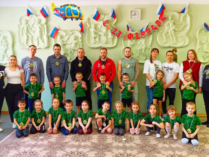 Спортивное развлечение к 23 февраля в группе № 10