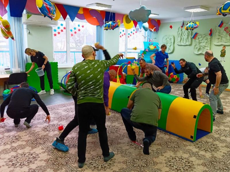 Спортивное развлечение к 23 февраля в группе № 7