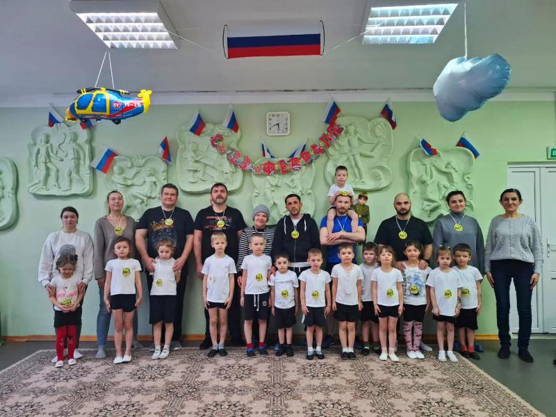 Спортивное развлечение к 23 февраля в группе № 5