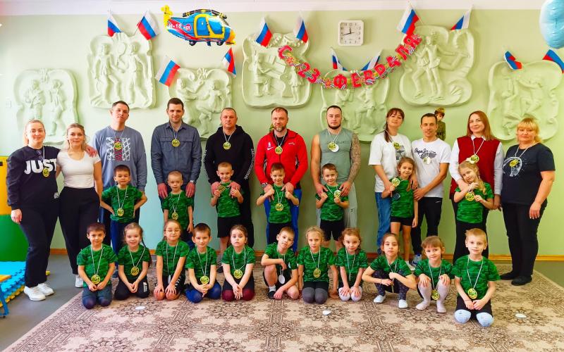 Спортивное развлечение к 23 февраля в группе № 10
